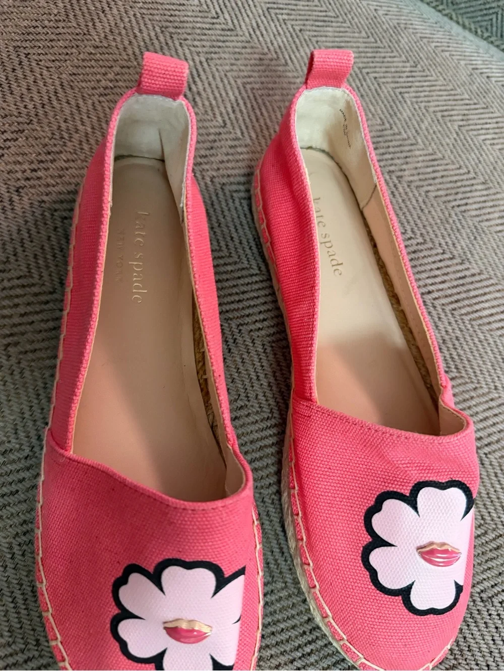 Kate Spade Pink Gavyn Espadrille Flats